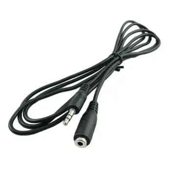 

Convenient 4.9 FT 1.5M Male to Female 3.5mm Audio Black Stereo Earphone Extension Cable