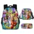 3шт Bandai Dragon Ball Boy Schoolbag 3D Печать Рюкзак Сумка Сумка Ручка Сумка Дети Канцелярские Сумки Мультфильм Сумка