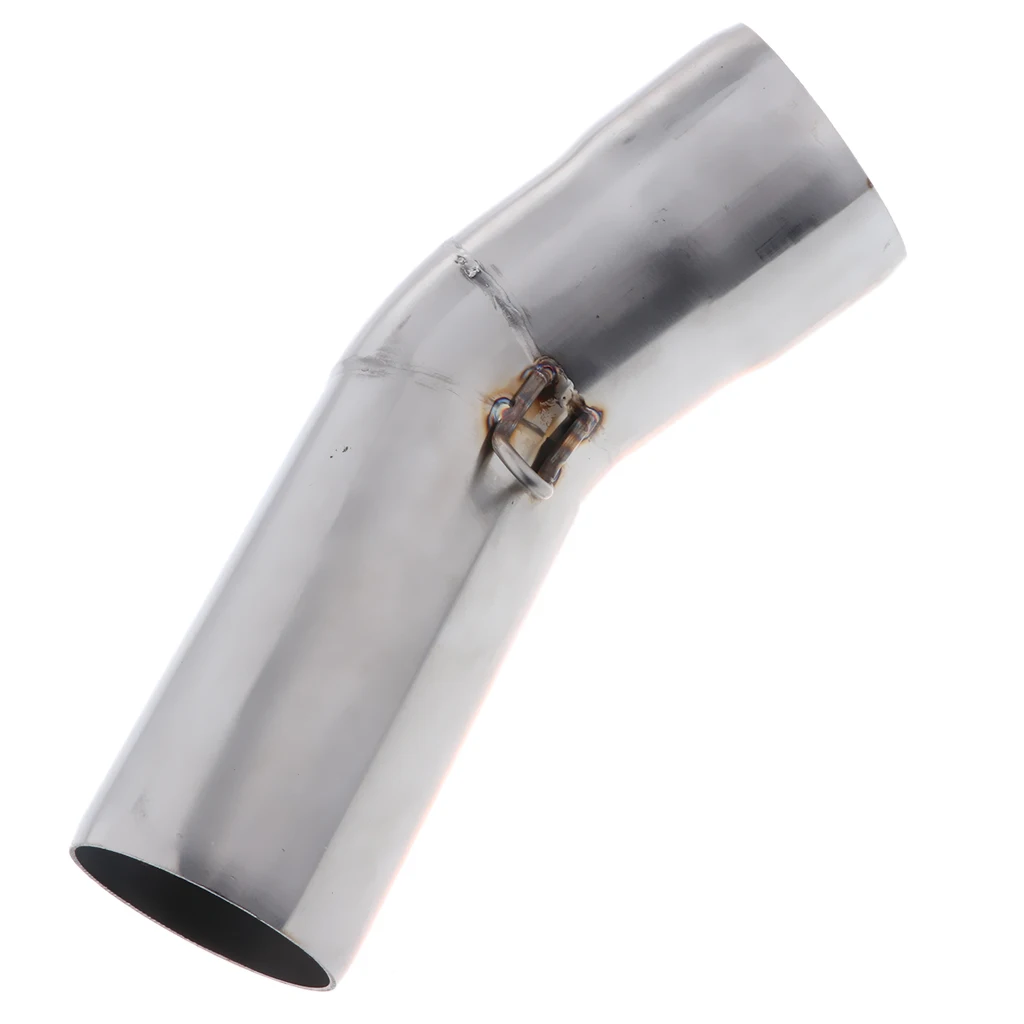 Motorcycle Slip On Exhaust Middle Link Pipe Adapter Connector Universal for Kawasaki ZX6R 636 09-17