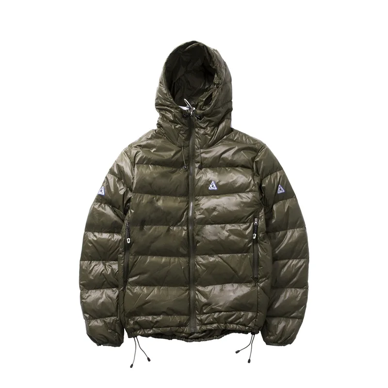 Зимний белый утиный пуховый светильник, теплый пуховик с капюшоном, мужской Молодежный пуховик