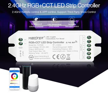 

Miboxer led lamp tape dimmer 2.4GHz RGB + CCT LED strip light controller, FUT039 (updated) DC12V ~ 24V