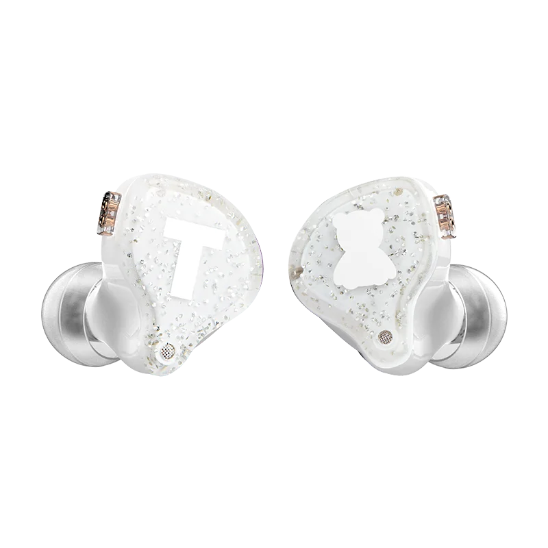 Silvery white TFZ S2 PRO Наушники-вкладыши динамические мембранные наушники HIFI бас гарнитура вкладыши с 2-контактным кабелем 0,78 мм Съемный - Цвет: Silvery white
