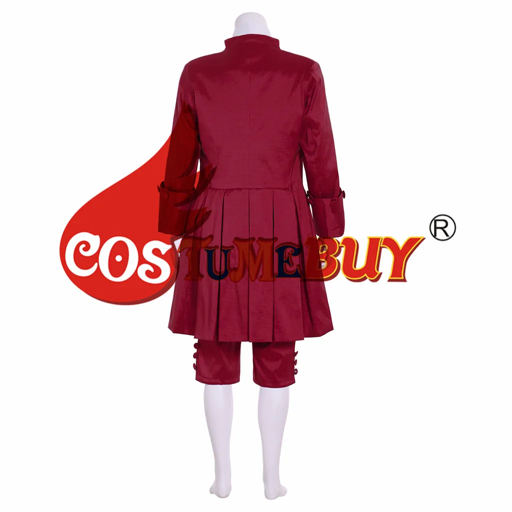Costumebuy 18-й британский принц театральный костюм ретро рококо аристократ Marie джентльмен средневековый мужской свадебный костюм красный на заказ