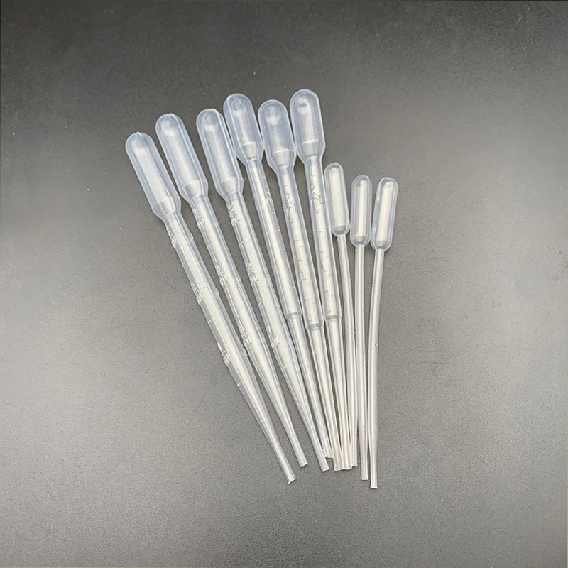 

20pcs to 200pcs lab 0.2ml 0.5ml 1ml 2ml 3ml 3ml-L 5ml 10ml plastic pasteur pipette transfering dropper for school experiment