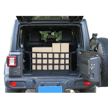 

Rear Trunk Mesh Bezel Net Cargo Luggage For Jeep Wrangler JK JL 2007-19 High Quality ABS Car accessories