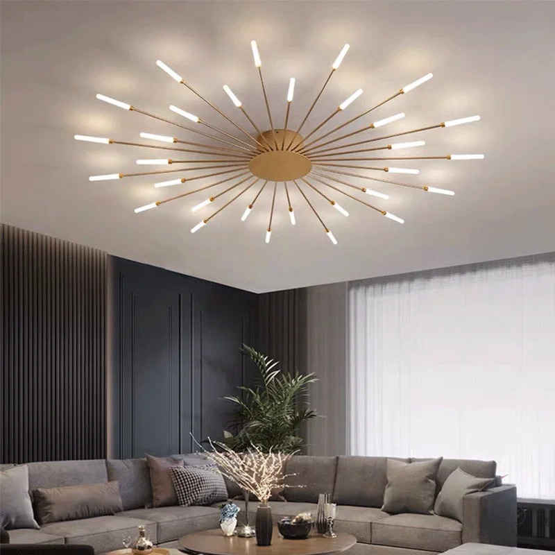 led behind tv Nordic Ceiling Lamp Modern Minimalist Creative LED Lighting Living Room Bedroom Dining Study Home Decor Starry Art Chandelier led lights behind tv