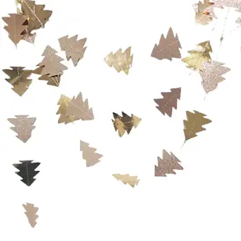 

4M Twinkle Star Tree Snowflake Paper Garland Christmas New Decoration Tree Ornaments For Home 2021 Year Decor Q1F0