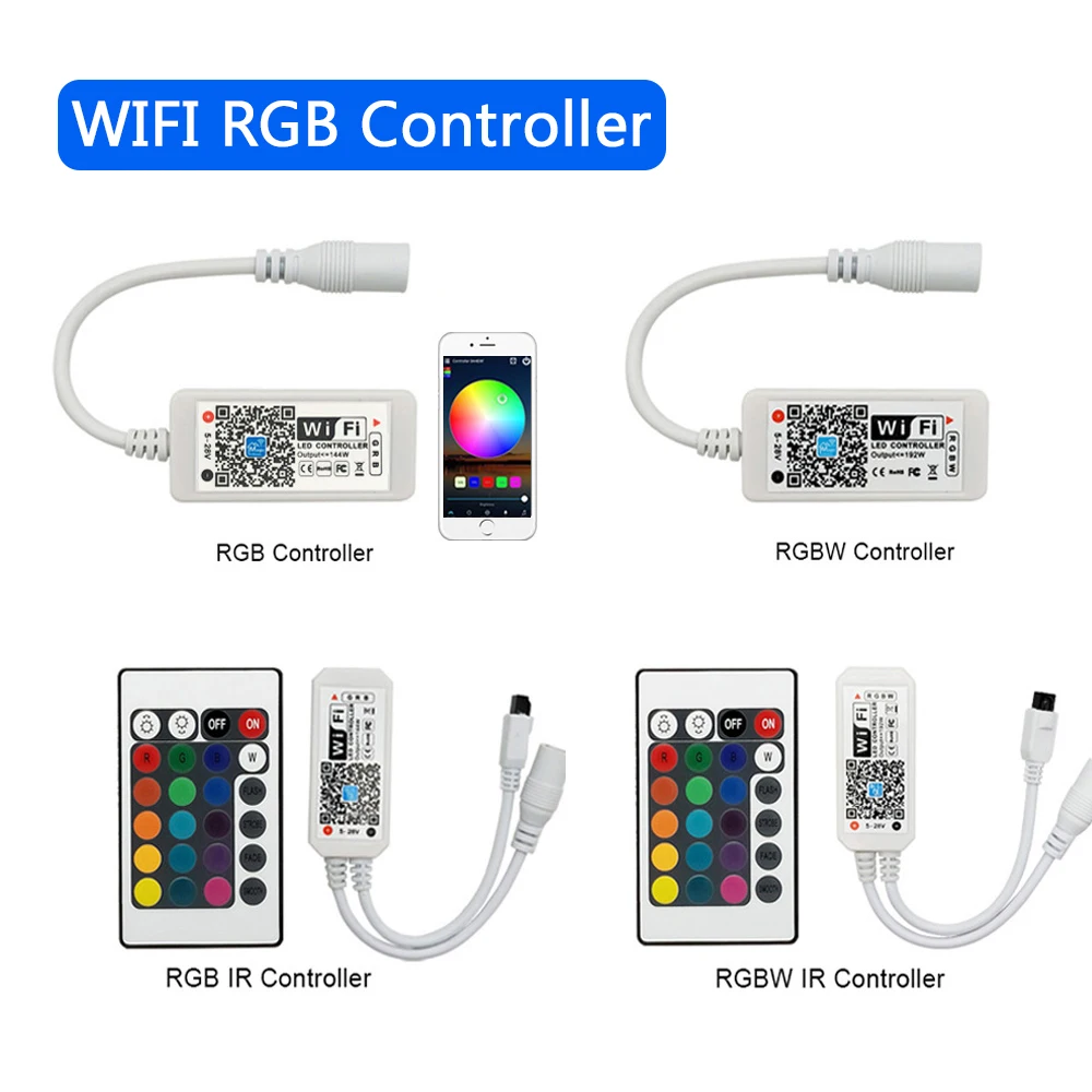 Wi Fi Беспроводной Smart LED контроллер для 2835 5050 Светодиодный светильник полоски
