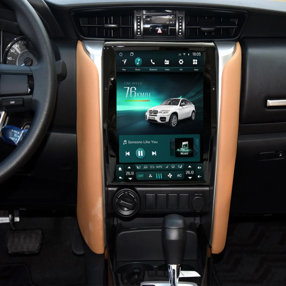 Автомобильный мультимедийный комплект tesla style android 10 автомагнитола toyota fortuner 2016 2017