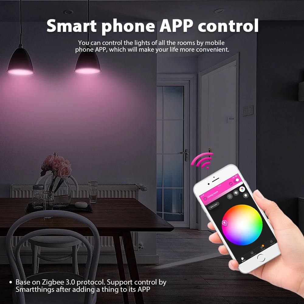 G светодиодный opto RGBCCT E27 12 Вт смарт цветная лампа 2 Pack Zigbee совместимый шлюз 3 0