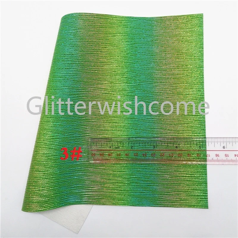 Glitterwishcome 21X29 см A4 размер винил для бантов переливчатая Радуга синтетическая кожа, искусственная кожа листы для бантов, GM680A