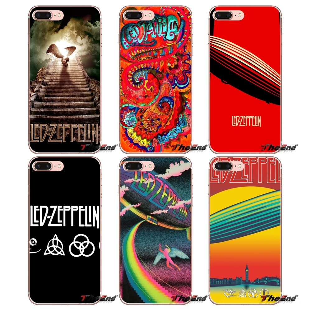 Рок-группы Led Zeppelin для samsung Galaxy S2 S3 S4 S5 мини S6 S7 край S8 S9 Plus Note 2 3 4 5 8 Coque Fundas