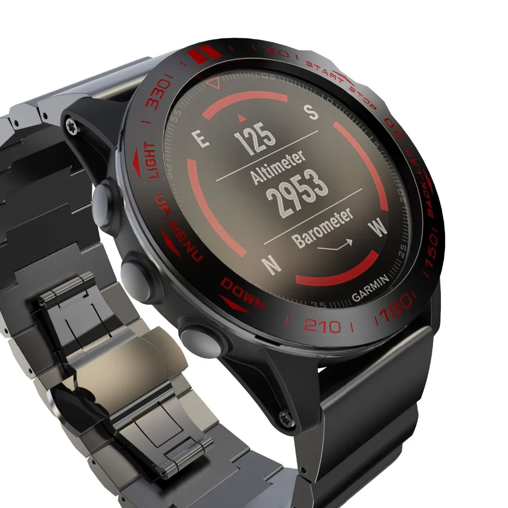 Для Garmin ДЛЯ Fenix 5X Fenix 3 3HR Часы Ободок кольцо клейкая крышка чехол из нержавеющей стали умные часы аксессуары защитная рамка
