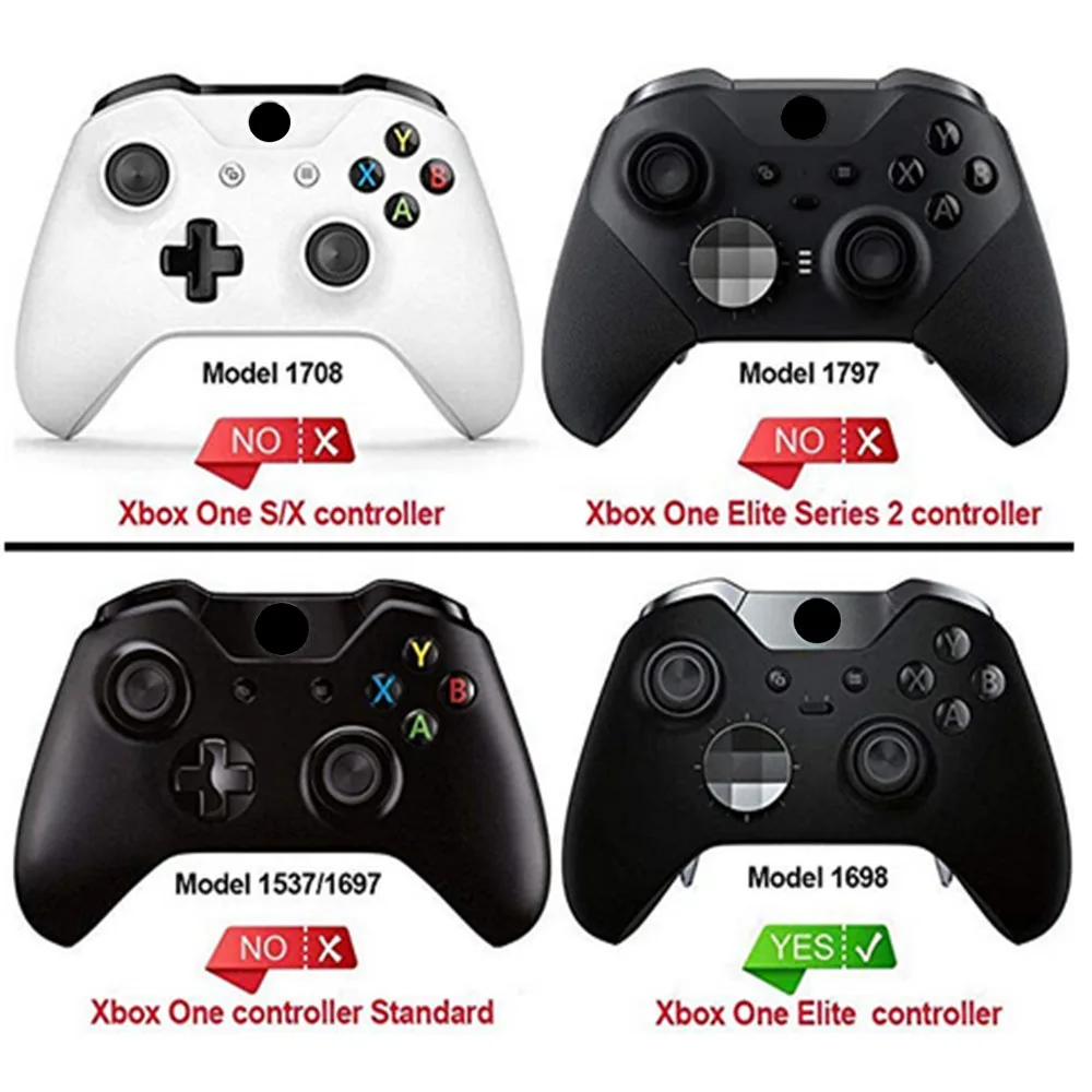 Прозрачная передняя панель Foggy для Xbox One Elite Controller с кольцами Accent модель 1698|Чехлы| |