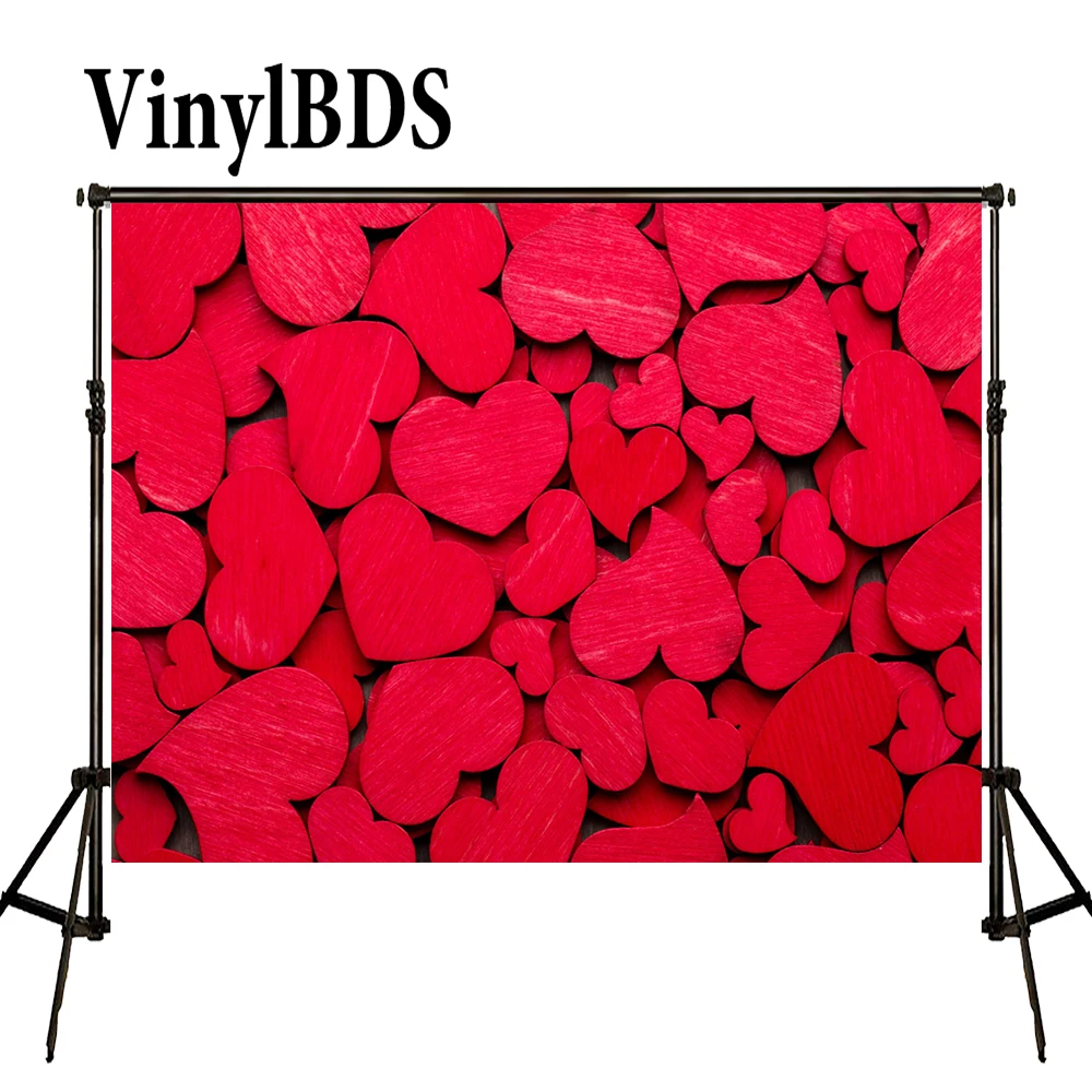 VinylBDS День Святого Валентина фон для фотосъемки красный любовь Романтика