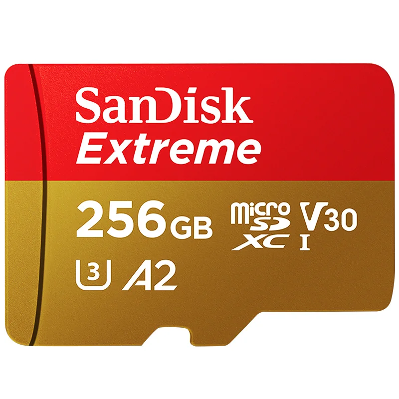 SanDisk, экстрим, Micro SD карта U3 A2, карта памяти, 32 ГБ, 64 ГБ, 128 ГБ, 256 ГБ, TF карта для камеры, Дрон, картао де Мемория