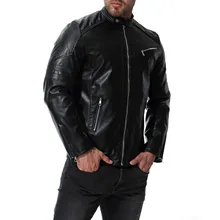 Ouma осеннее Новое Стильное модное мужское моющее локомотивное кожаное пальто в европейском и американском стиле, модная куртка из искусственной кожи со стоячим воротником Xb04