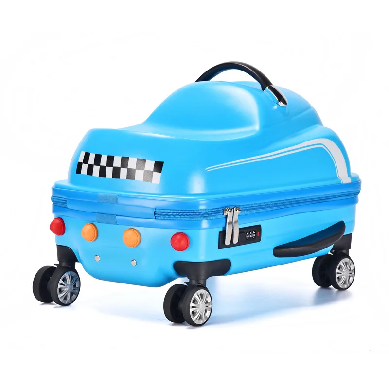 Children Rolling Luggage Spinner 3D Scooter Suitcase For Kids Travel