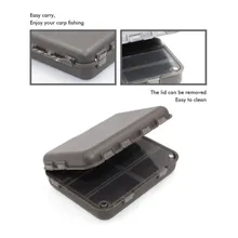 

2021 Carp Fishing Bit Box Tackle System Magnet Lid Tackle Accessories Case Green Bait Accessory Box 12x10x3.5cm PP Bait Box
