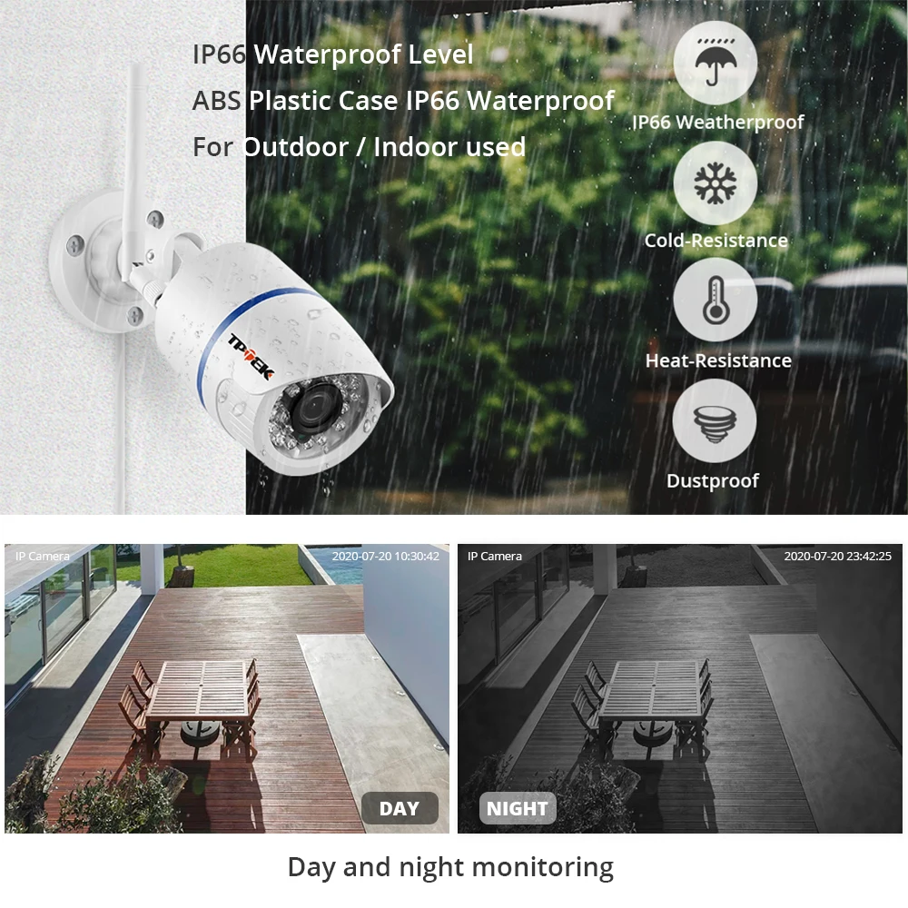 IP камера HD 1080P уличная Водонепроницаемая с поддержкой Wi Fi 3 Мп|Камеры