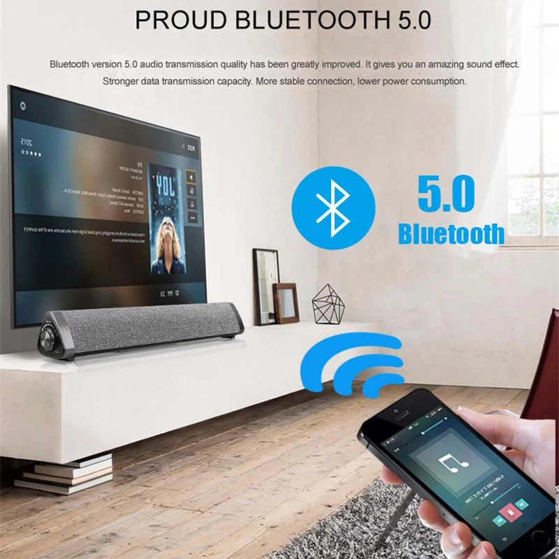 FELYBY LP-1811 беспроводной Bluetooth 5,0 динамик Саундбар для компьютера ТВ телефона с пультом дистанционного управления стерео семейный сабвуфер динамик