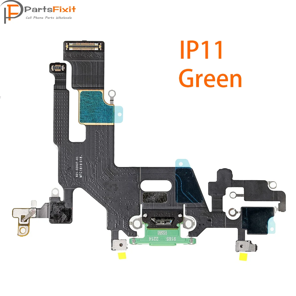 Original Charging Flex For IP11 USB Charger Port Dock Connector With Mic Flex Cable for iP Headphone Jack Flex