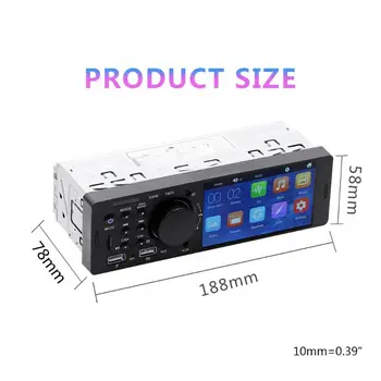 

1Set 12V Universal Dual USB 4Inch HD Car Radio Bluetooth 4.0 Reverse Image Multimedia MP5 Player Car AUX FM Stereo Music Player