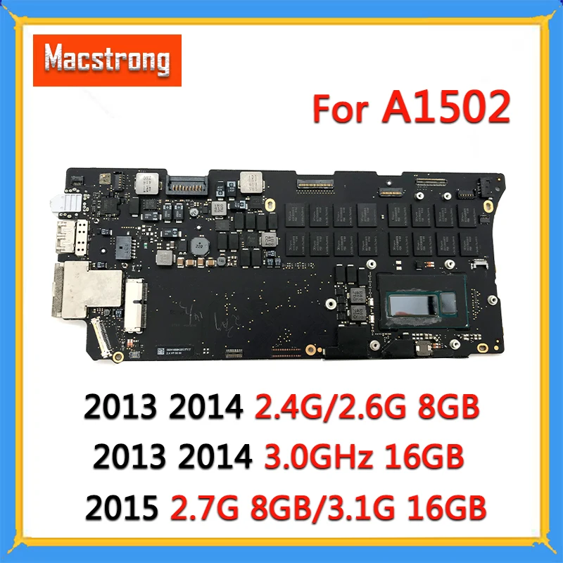 Протестированная материнская плата A1502 i5 2 7G 8 ГБ/3 1 ГБ 16 для MacBook Pro Retina 13 &quotA1502