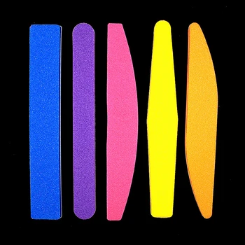 

Professional Nail Files Nail Buffer Buffing Slim Thick Nail Makeup Tools Diamond Spong Soft Nail File Mix Color