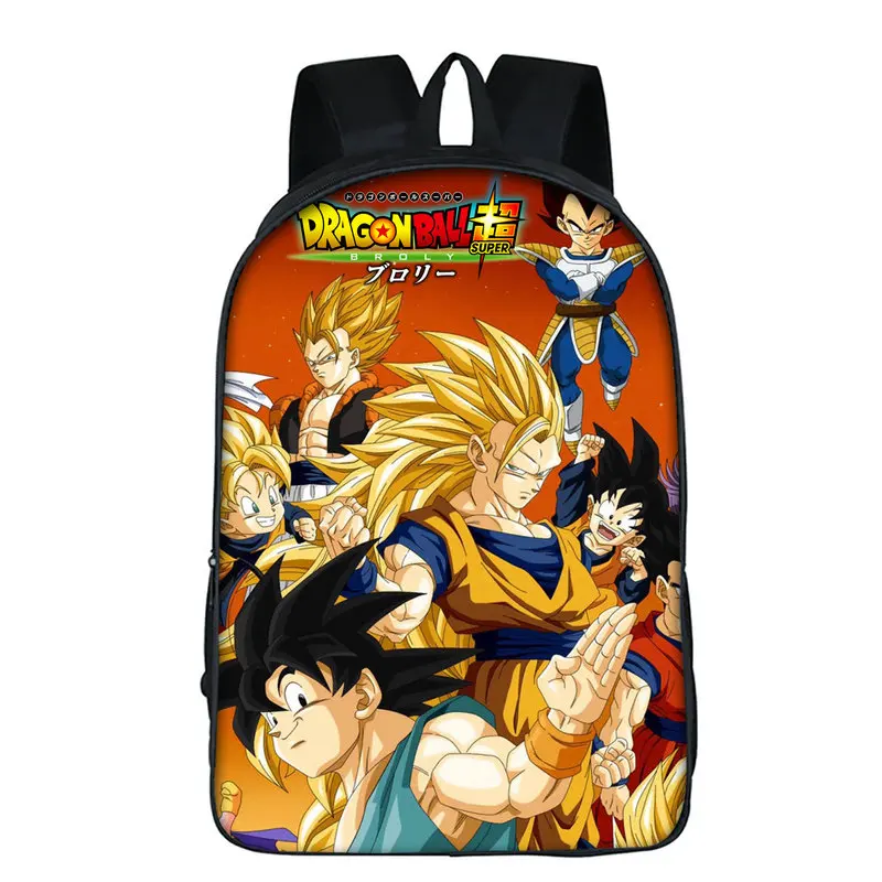 Горячая мультфильм DRAGON BALL школьная сумка для девочек мальчиков студенческий Детский Рюкзак Школьная Сумка для девочки детский Ранец Enfant - Цвет: photo color