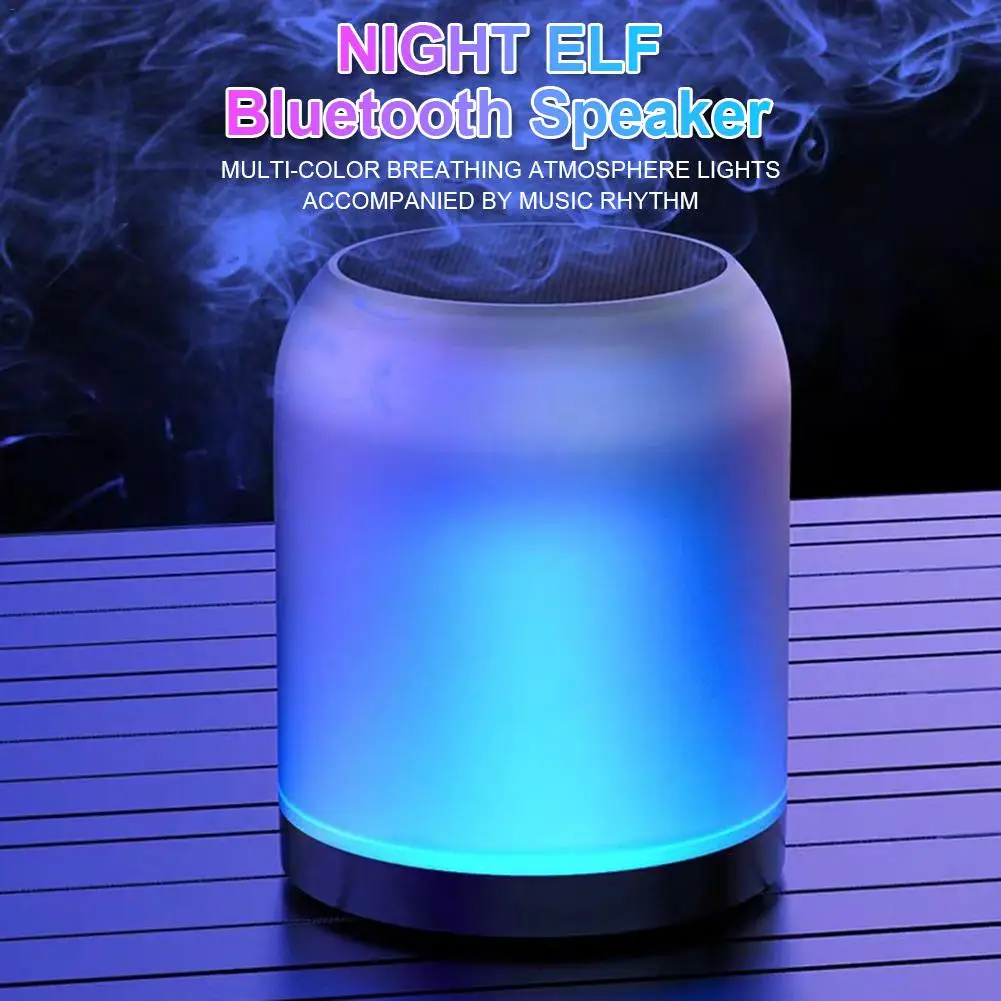 A1 Bluetooth Speaker Mini Wireless Audio-visual Loudspeaker With Colorful Breathing Atmosphere Lights Stereo Audio Sound Box | Электроника