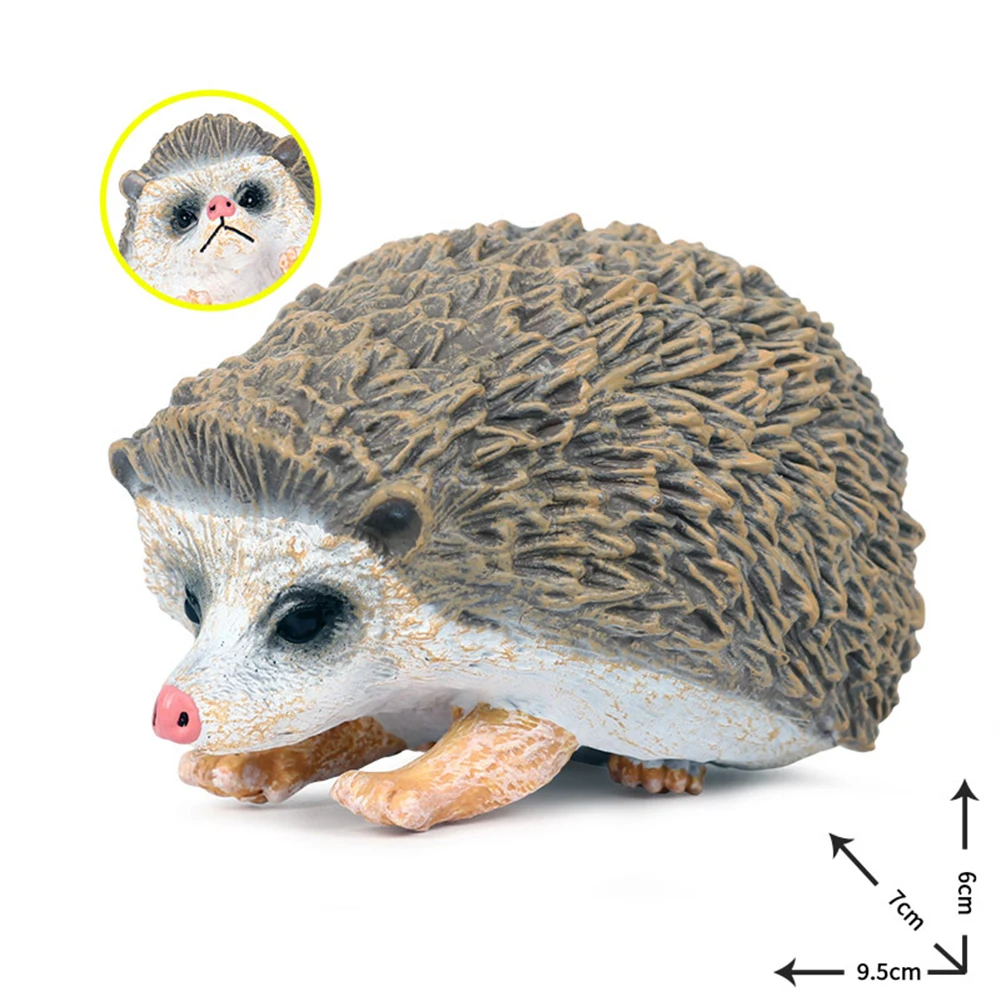 Имитация Ежика животное фигурка-модель художественные ремесла Настольный Декор обучающая детская игрушка анималы