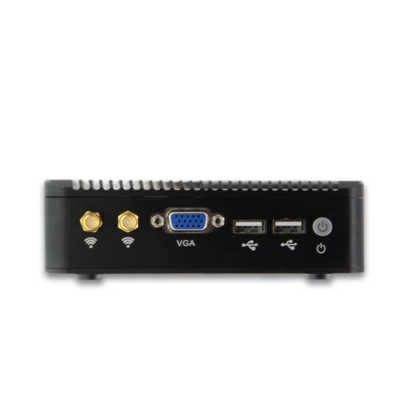 Алюминиевый промышленный безвентиляторный блок системы Мини ПК oem X86 12V Настольный компьютер celeron J1900 с 4 RJ45 портом
