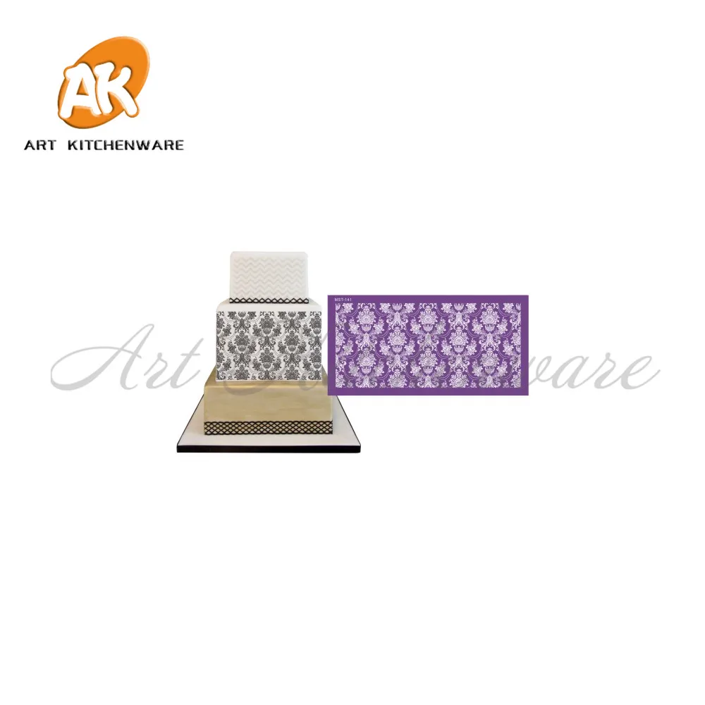 

Vector seamless pattern Mesh Stencil Lace Stencil Wedding Cake Decorating Tool Soft Fabric Stencils for Fondant Cake Mold Bakery