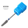 1pc Blue Nail Cone Tip Tungsten Steel Drill Bits Electric Cuticle Clean Rotary for Manicure Pedicure Grinding Head Sander Tool ► Photo 3/6