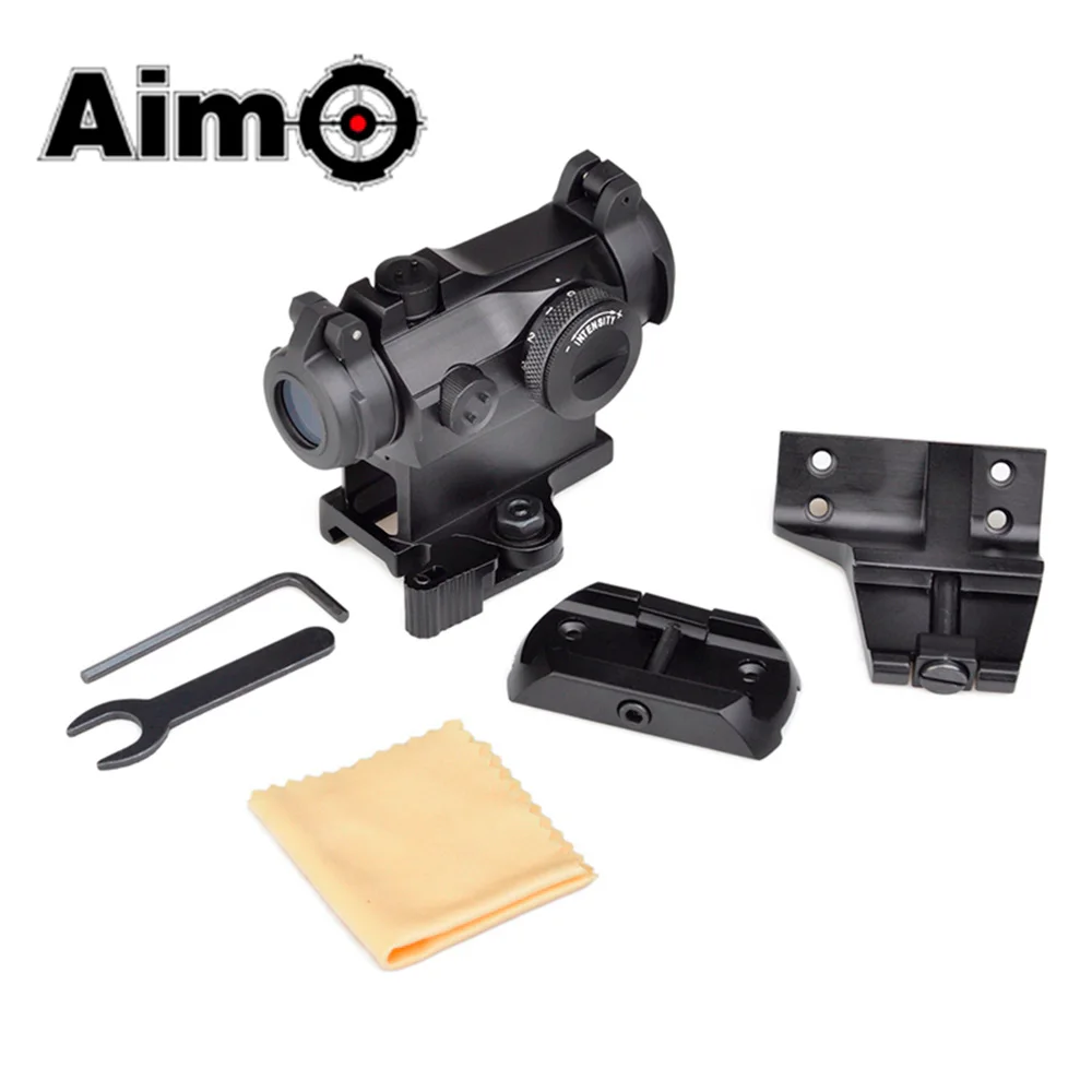

AIM-O Tactical Riflescope T2 Red Dot Scope Low & Riser & 45 Degree Offset Mounts Airsoft Telescope AO5080 Softair Hunting Optics