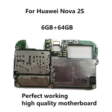 Б/у для Huawei NOVA 2S разблокированная оригинальная материнская плата 6GB+ 64GB RAM ROM материнская плата Android OS логическая плата с полными чипами