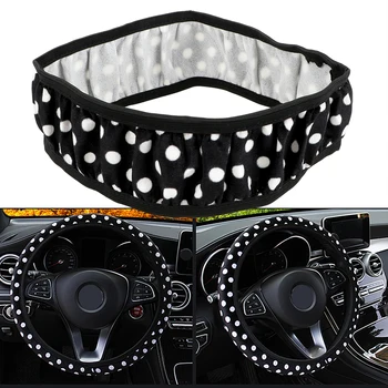 

Universal Elastic Steering-wheel Car Styling Auto Interior Decoration Steering Wheel Cover Plush Anti-slip