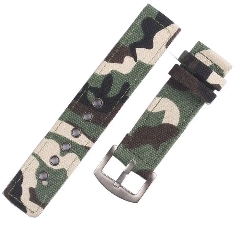 Camouflage green 22 мм 20 мм 18 для samsung gear sport S2 S3 Frontier классический ремешок для часов huami amazfit bip ремешок huawei GT 2 galaxy watch active 42 46 мм - Цвет ремешка: Camouflage green