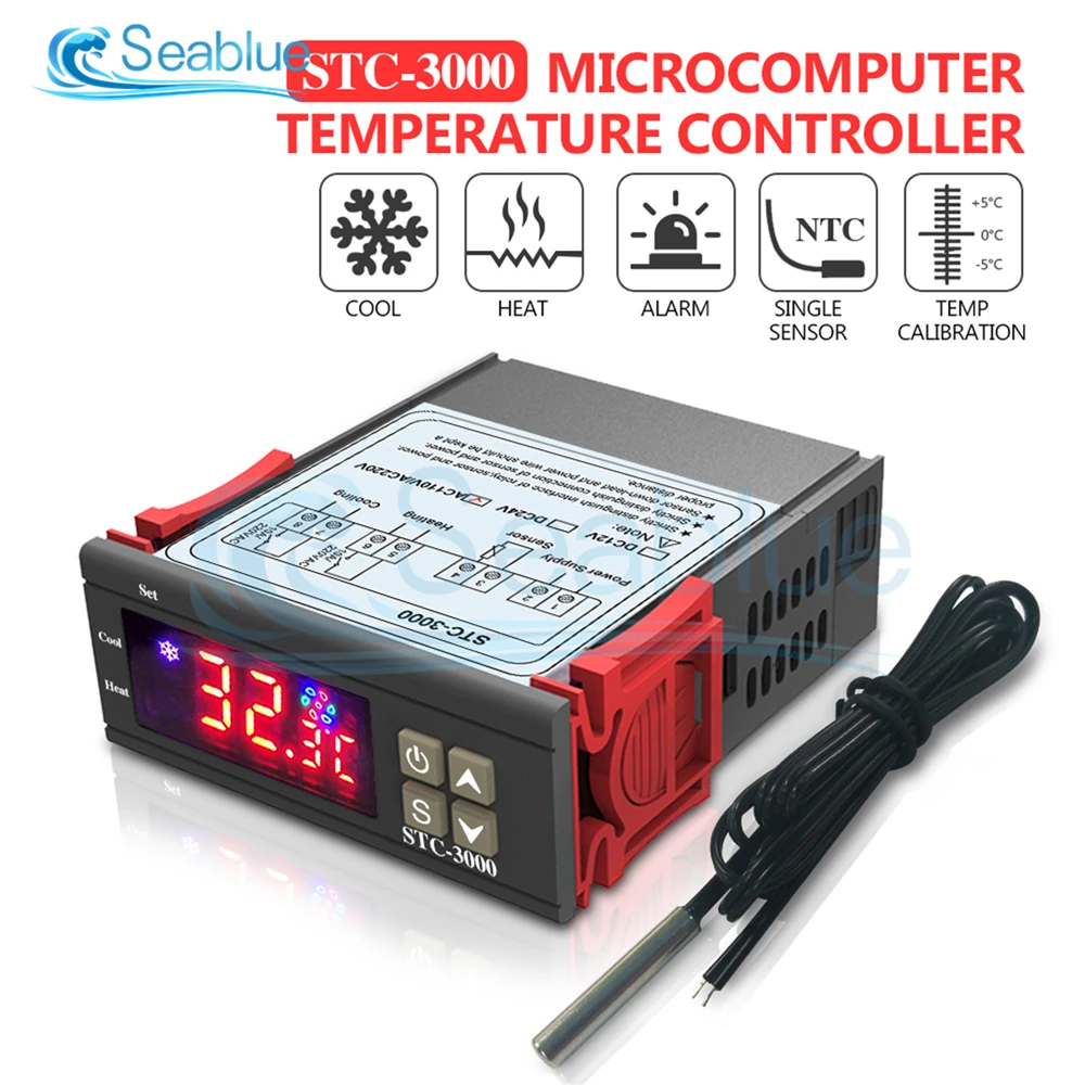 Digital Temperature Controller STC-1000 STC-3000 STC-3008 STC-3018