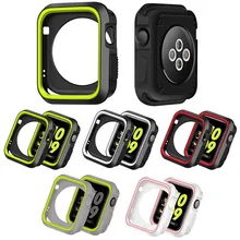 Мягкий чехол для Apple Watch 4 5 case 44 мм 40 мм iwatch series 3 2 1 42 мм/38 мм защитный силиконовый защитный чехол