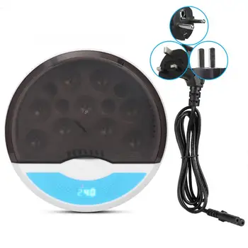 

ABS Safe Material High Hatching Rate Full Automatic Temperature Control 9 Eggs Incubator with LED Light