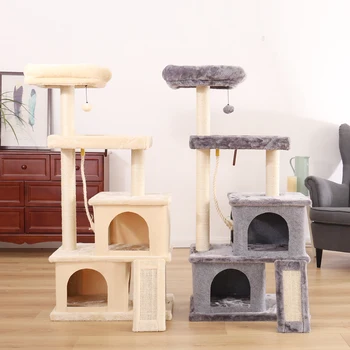 

Domestic Delivery Cat Climbing Frame Cat Scratching Post Tree Scratcher Pole Furniture Gym House Toy Cat Jumping Platform