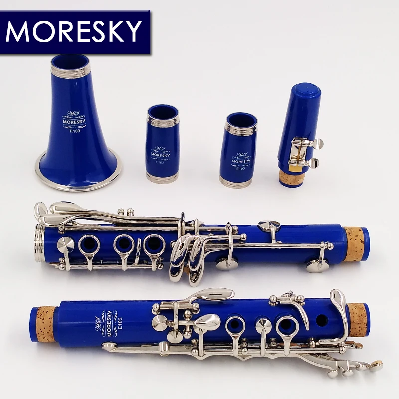 MORESKY Bb クラリネット 17 キー Sib Klarnet /ABS ボディ素材