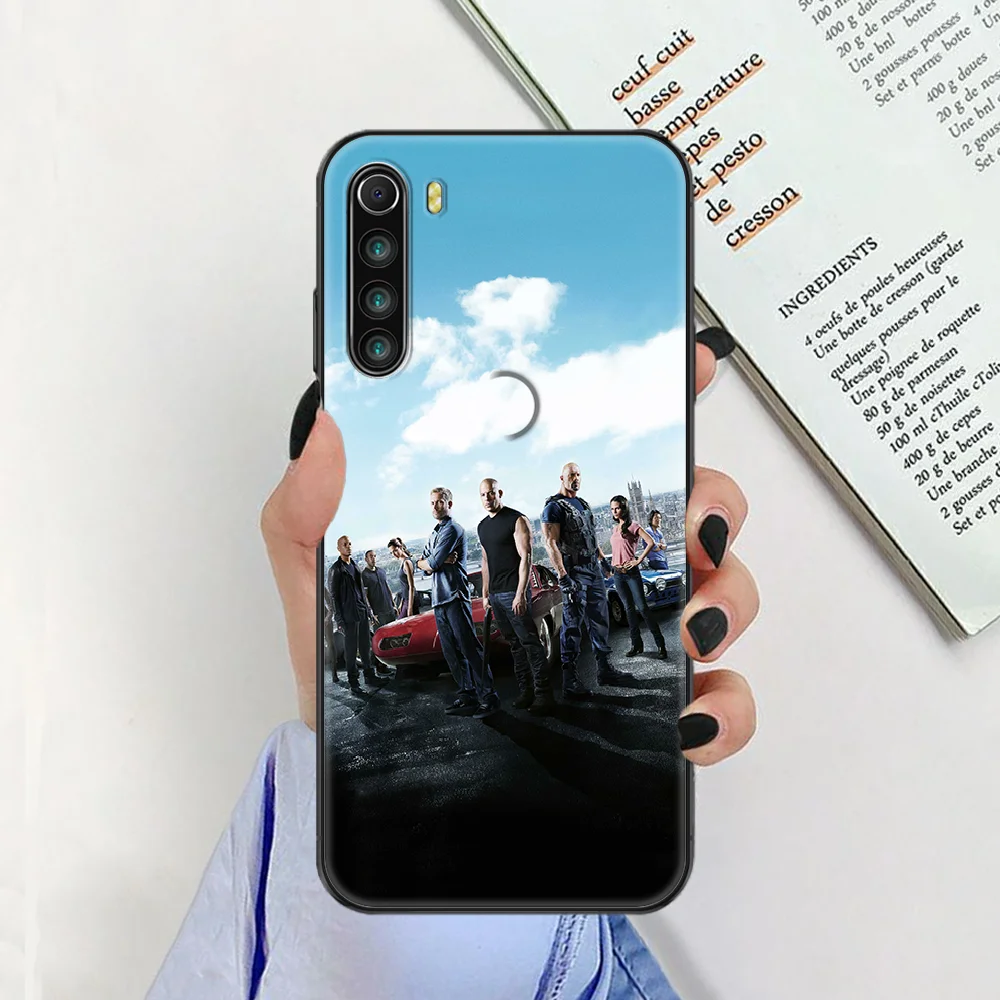 Fast and Furious Moive Phone case For Xiaomi Redmi Note 7 7A 8 8T 9 9A 9S K30 Pro Ultra black painting back silicone bumper cases for xiaomi blue Cases For Xiaomi