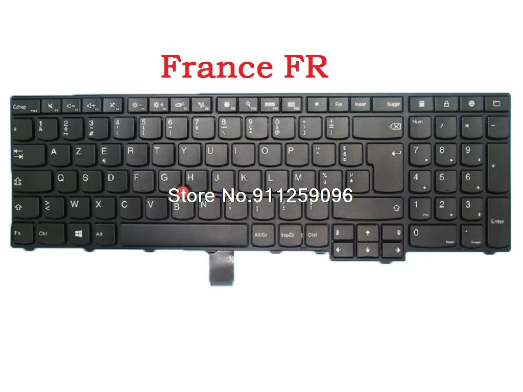 Laptop Keyboard For Lenovo For Thinkpad E531 E540 France FR 00PA586 00PA627 SN20H57051 PK131DH1A18 Without Backlit New wireless keyboard for pc