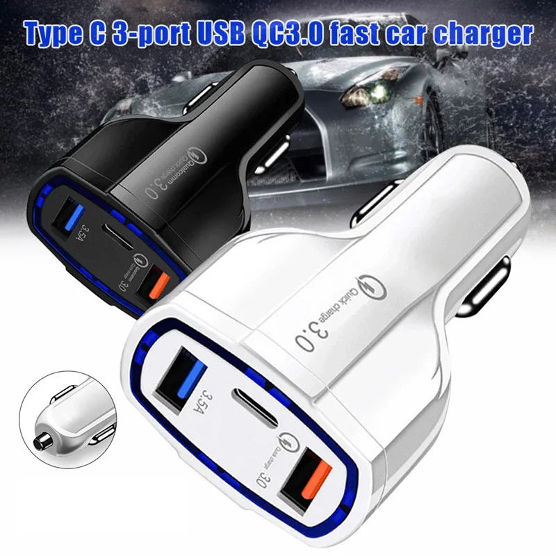 3-Port-USB-Fast-Rapid-Car-Charger-Adapter-Type-C-Port-Charging-for-Mobile-Phone-LHB99 (2)