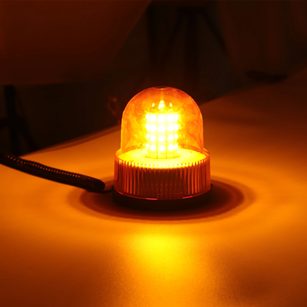 Автомобильный Магнитный 5730 светодиодный 40SMD Синий Красный мигающий маяк No Erro автомобильный мигаПредупреждение светильник - Испускаемый цвет: Amber