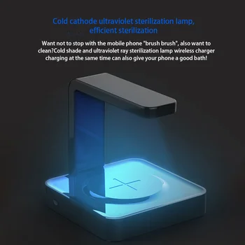 

2 In1 UV Sterilizer Charger Phone Sanitizer Wireless Fast Charging Portable Phone Ultraviolet Disinfection Lamp Phone UV Light