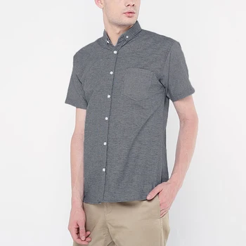 

2020 Men Short Sleeve Shirt Streetwear Solid Color Lapel Button Slim Brand Breathable Casual Business Shirts Men Camisa INCERUN